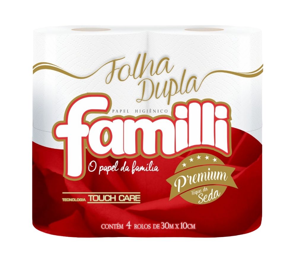 Papel Higiênico Premium Familli Folha Dupla 4 rolos